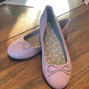 Cat & Jack Light Pink Girls' Bow Ballet Flats